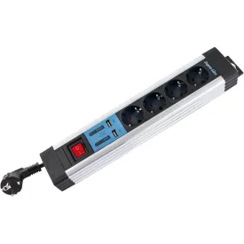 rev-multiple-socket-outlet-4-fold---ks-usb-supra-line-switch-电源插座