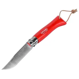 opinel-no-08-red-with-sheath-pocket-knife