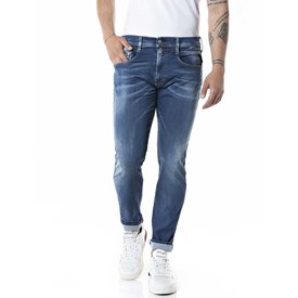 Jeans REPLAY uomo ANBASS slim pantaloni comfort stretch deep blue  M914Y 93C 262 