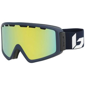 Bolle Schuss Ski Goggles S3 Medium Fit Matte Blue/Sunshine Brand New 
