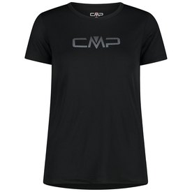 Función CMP camisa camiseta Woman top rojo elástico monocromo Stretch