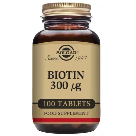 solgar-comprimits-biotin-300mcg-100-unitats