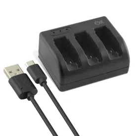 ksix-3-battery-charger-for-gopro-gero-5-usb---usb-type-c