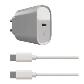 KSIX USB C 20 W With USB C Cable