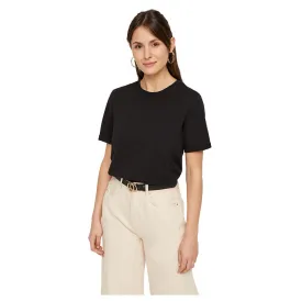 pieces-ria-fold-up-solid-kurzarm-t-shirt
