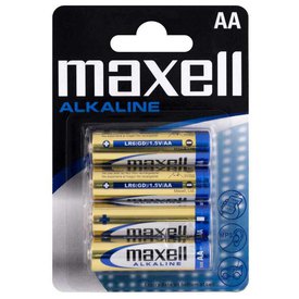 Maxell Alkaliske Batterier BL.4 AA L406-B4 4 Enheter