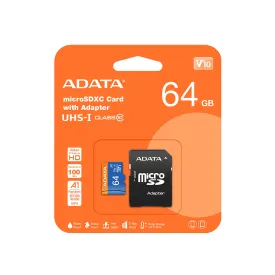 adata-micro-sd-64gb-class10-minneskort