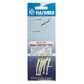 Flashmer フェザーリグ Mini-Crevettes 5 単位 マルチカラー| Waveinn