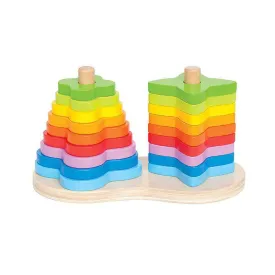 hape-double-rainbow-stacking-shapes