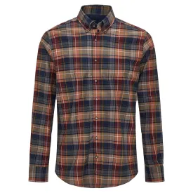 hackett-rust-multi-plaid-長袖シャツ