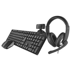 Trust Pack 4 In 1 Keyboard+Mouse+Webcam+Headphones