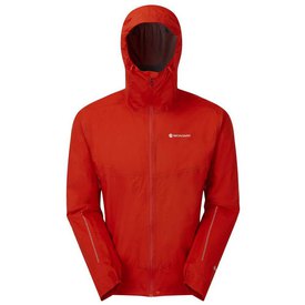 Montane Mens Fireball Jacket Top Orange Sports Outdoors Full Zip Hooded Warm 