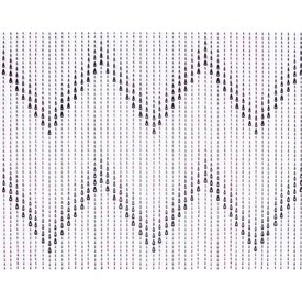 Edm Plastic Pearl Curtain 48 Strips 90x200 cm