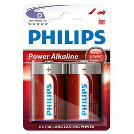 Philips Batteria Alcalina IR20 D 2 Unità
