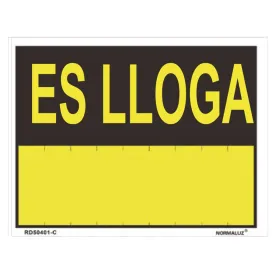 normaluz-es-lloga-schild-45x70-cm