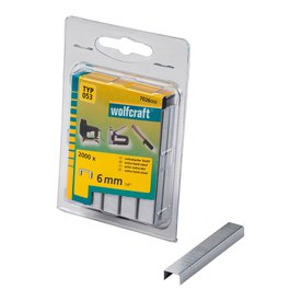 Wolfcraft 7026000 Loin Staples 6 mm 2000 Units