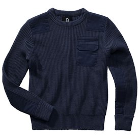 Brandit Sweater Col Ras Du Cou BW