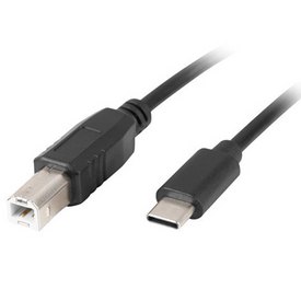 Lanberg USB C To USB B 2.0 Ferrite Cable 3 m