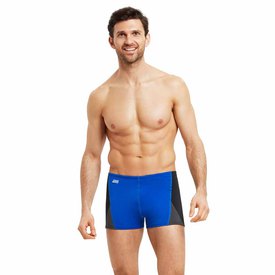Zoggs Mens Ascent Mid Swimming Swim Aqua Lined Boxer Jammers Shorts 