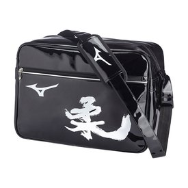 Mizuno Enamel Shoulder Bag Small 16DA810 90 Brand New Black/White #4569 
