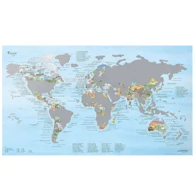 awesome-maps-徒步旅行地图刮刮版-世界最佳步道-刮开