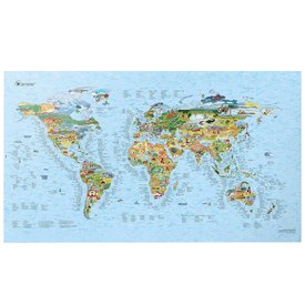 Awesome maps Mapa Surftrip Best Surf Beaches Of The World Original Colored Edition