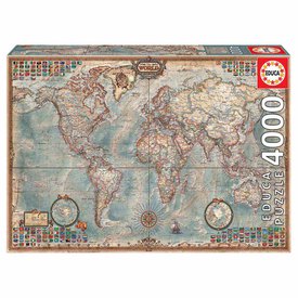 Educa borras 4000 Pieces The World Political Map Puzzle