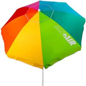 AKTIVE Ombrellone Da Spiaggia Con Protezione UV50 - Inclinabile E Regolabile In Altezza (145-200 Cm) - 8 Aste In Acciaio - Rivestimento Argentato E Custodia