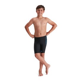 High Waist Jammer Speedo Boys' Fastskin Junior Endurance Swimshorts Blk/Red 