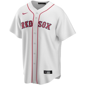 Nike T-shirt à manches courtes et col en V Boston Red Sox Official Replica Home