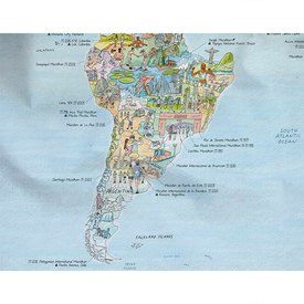Awesome maps Toalha Running Map