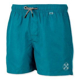 Ex-Store Embroidered Mesh Shorts Turquoise