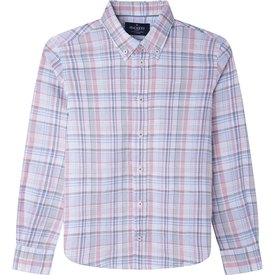 Check-print long-sleeve shirt Farfetch Boys Clothing Shirts Long sleeved Shirts Blue 