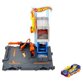 Hot wheels City Downtown Repair Station Playset With 1 Toy Car