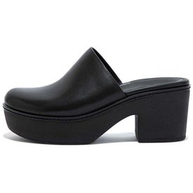 Fitflop Pilar Leather Mule Platforms Holzschuhe