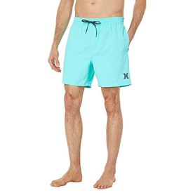 NEW Hurley solid heather gray black boys swim board shorts swimsuit sz 12 or 14 