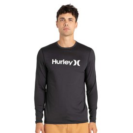 HurleyHurley bay Bass Hybrid UPF LS Camicia Rash Guard Uomo Marca 