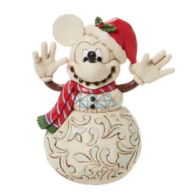 enesco-mickey-mouse-눈사람-17-cm