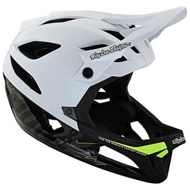 Troy Lee Designs D3 Fiberlite Full Face Helmet (Slant Grey) (M) - Dan's Comp