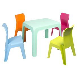 Garbar テーブルと Jan 2 4 椅子 設定