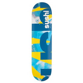 Blue 8.125" Sushi Pagoda Stamp Skateboard Deck 