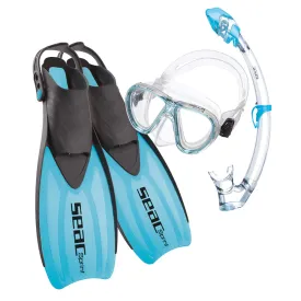 seac-conjunto-de-snorkel-tris-sprint-dry-kids
