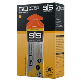 SIS Orange Energy Gels Box Isotonic Energy 60ml 6 Yksiköt