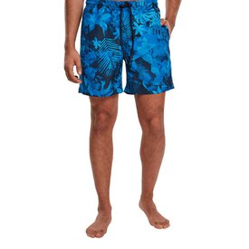 COPA 60s Retro Tropical Print Guys Swim Trunks Men's Long Board Shorts 