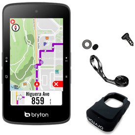Bryton Aero 60E GPS Bike Bicycle Cycling BLU Wireless Computer & Extension Mount 