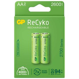 Gp batteries ReCyko LR06 2600mAh Wiederaufladbare AA-Batterien 2 Einheiten