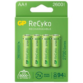 Gp batteries ReCyko LR06 2600mAh Wiederaufladbare AA-Batterien 4 Einheiten