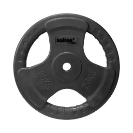 softee-rubber-coated-20kg-gewichts-schijf