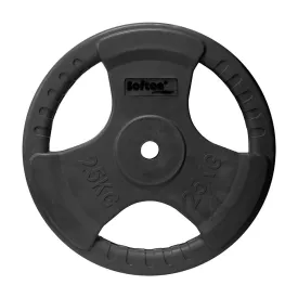 softee-rubber-coated-25kg-gewichts-schijf