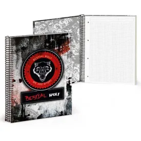bestial-wolf-notebook-a4-12gridded